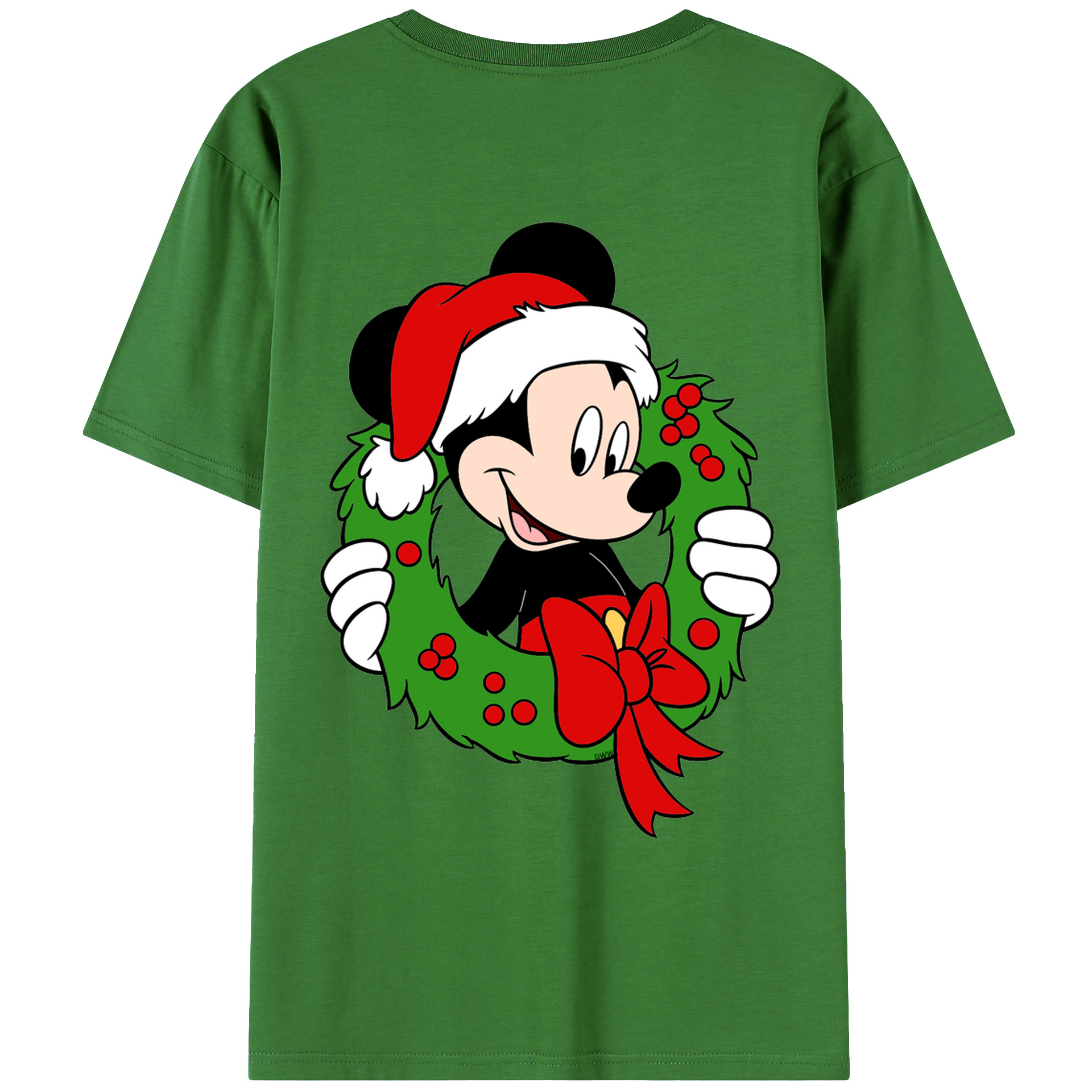 （画像用） ミッキーマウス Mickey Mouse レディース半袖Tシャツ(バックプリント)
